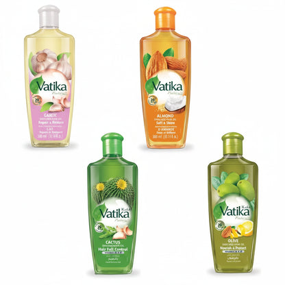 Dabur Vatika Natural Hair Oil – Almond Garlic Olive – Hair Growth Repair & Mo - Health & Beauty:Hair Care &