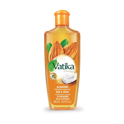 Dabur Vatika Natural Hair Oil – Almond Garlic Olive – Hair Growth Repair & Mo - Dabur Vatika Almond Enriched Hair Oil