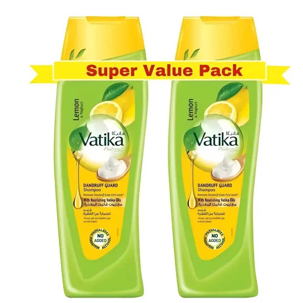 Dabur Vatika Naturals Hair Growth Shampoo 400ml - Vatika Lemon & Yoghurt Shampoo - Health & Beauty:Hair Care &