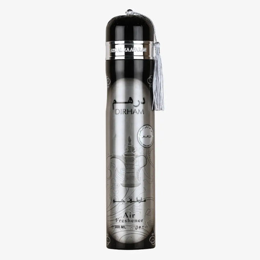 Air freshener with 'Dirham' branding on a white background