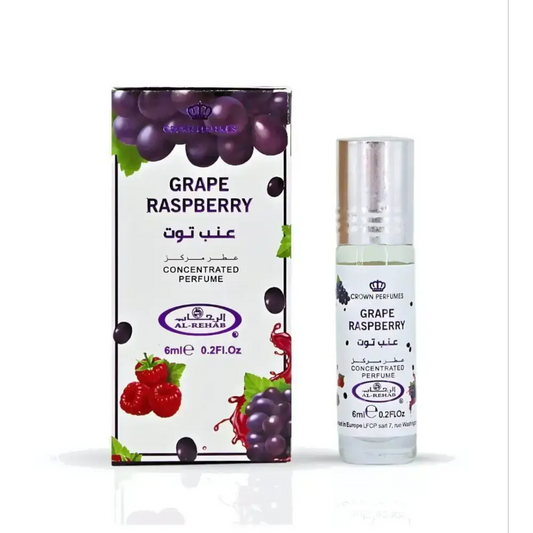Concentrated Perfume Al Rehab 6ml Rollon Fragrance Gift/Halal - Grape Raspberry عنب التوت - Health &
