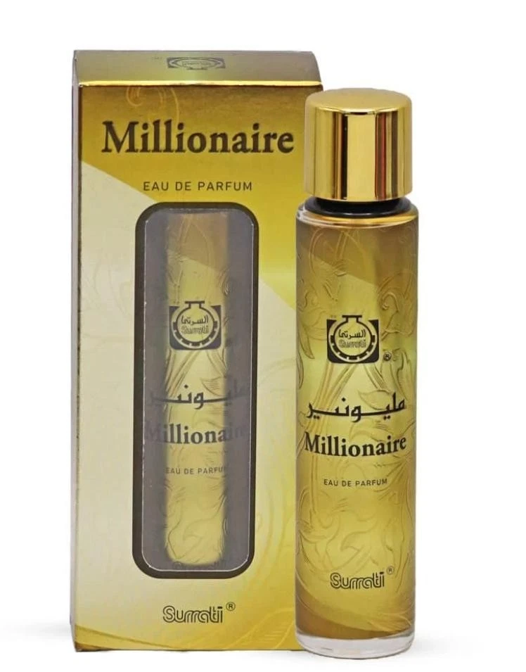 Millionaire Eau de Parfum bottle and packaging on a white background