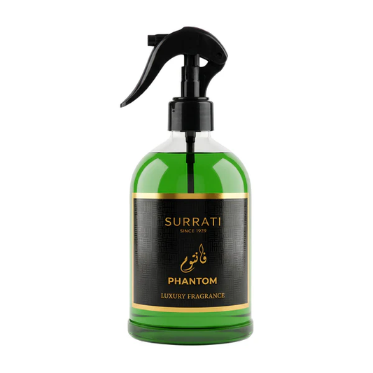 Surrati Phantom Luxury Fabric Freshener 500ml - front view with trigger spray