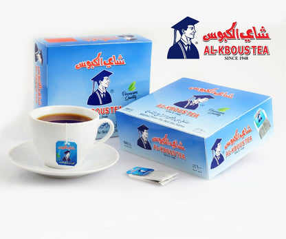 Kbous Tea – Fine Loose Black Green,Bags,Ceylon شاي الكبوس FreeShip حليب ابوقوس - Black Tea bags 100 bag - Home