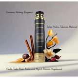 Khamrah air freshener 300ml: black and gold cylindrical bottle with Arabic script