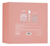 Bader Al Oud Noble Blush fragrance gift set packaging on a pink background