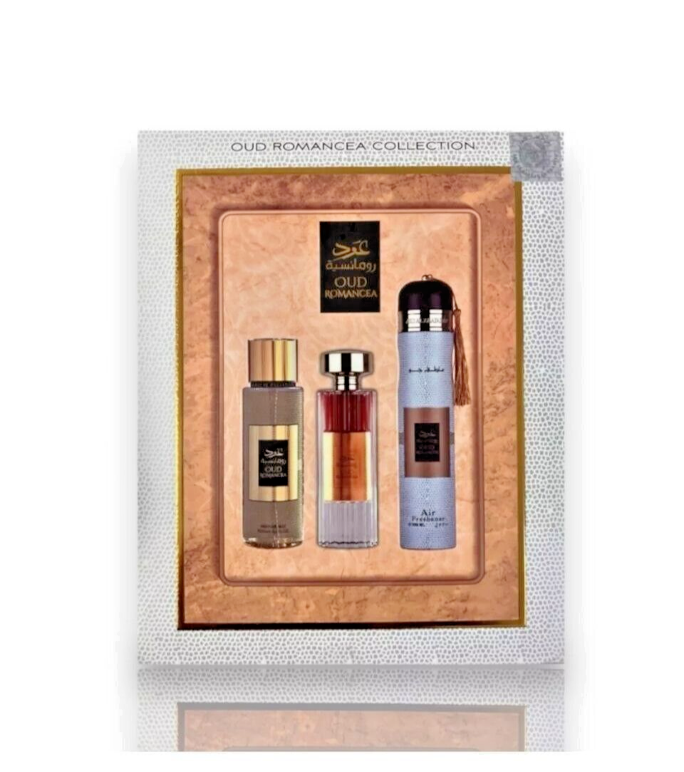 Luxury Arabic Fragrance Gift Set – 3pcs by Ard Al Zaafaran | Free UK Delivery - Oud romancea Collection - Health &