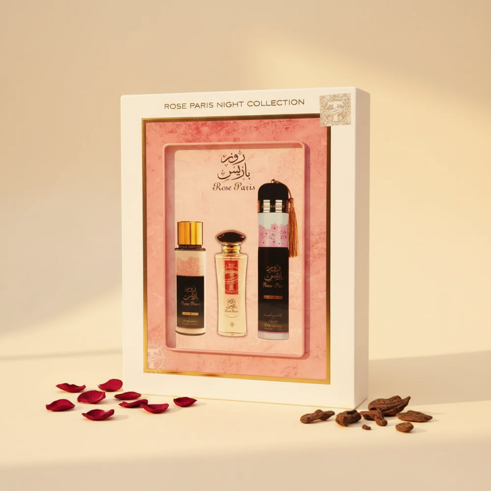Luxury Arabic Fragrance Gift Set – 3pcs by Ard Al Zaafaran | Free UK Delivery - Rose Paris Collection - Health &