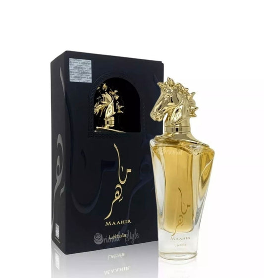 Maahir by Lattafa 100ml EDP Perfume | Original Gold Legacy | Unisex Arabian - Health & Beauty:Fragrances:Unisex