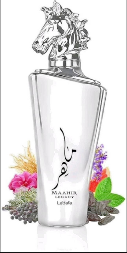Maahir by Lattafa 100ml EDP Perfume | Original Gold Legacy | Unisex Arabian - Legacy (Silver Edition) - Health &