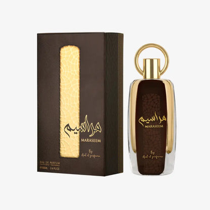 Marasheem perfume bottle and packaging on a white background