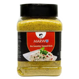 Marwo xawaash 230g authentic somali spice in a clear jar with black lid for somali rice and pasta seasoning