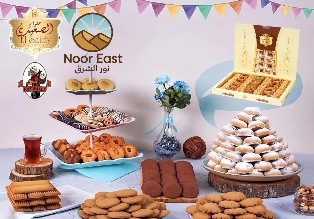 Middle Eastern Sweets–9 Boxes of Kahk Baklava Cookies&Nut Bars (Natural)حلويات - Home Furniture & DIY:Food & Drink:Food