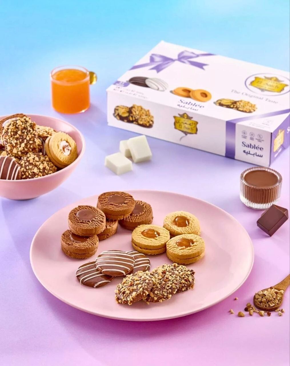Middle Eastern Sweets–9 Boxes of Kahk Baklava Cookies&Nut Bars (Natural)حلويات - Home Furniture & DIY:Food & Drink:Food
