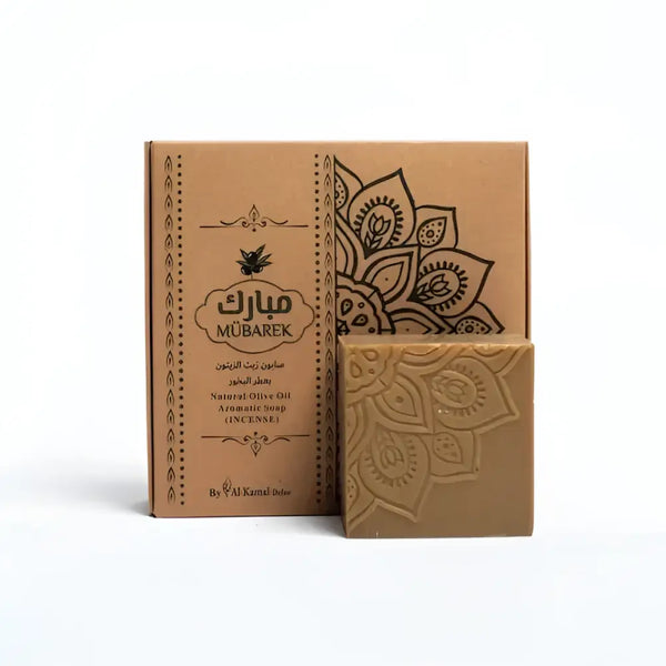 Mübarek Aleppo Olive Oil Soap – Incense Bakhoor | 4 × 125g Gift Set