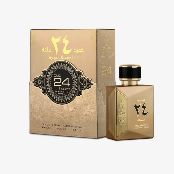 عود 24 ساعة ماجيستيك جولد EDP 100 مل – أرض الزعفران