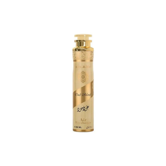 Oud mood air freshener 300ml by Ard Al Zaafaran, gold oud morsel design