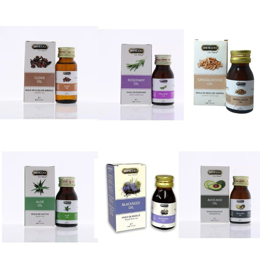 Premium Natural Oil Set – 8 x 30ml – Black Seed Rosemary Avocado Clove Aloe, - Health & Beauty:Natural & Alternative