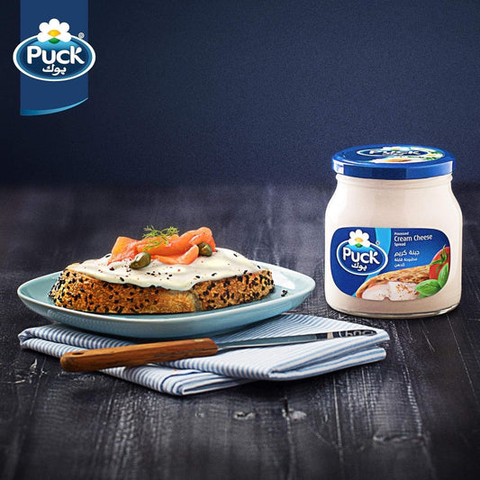 Puck Cream Cheese Spread 500g Jar – Natural Creamy Fresh – Free UK Delivery - Collectables:Kitchen & Home:Dinnerware &