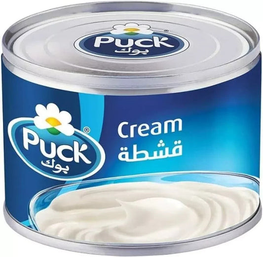 Puck Sterilized Cream قشطة بوك – 170g Cans – 4x 6x 12x Packs – Pure & Natural - Home Furniture & DIY:Food &