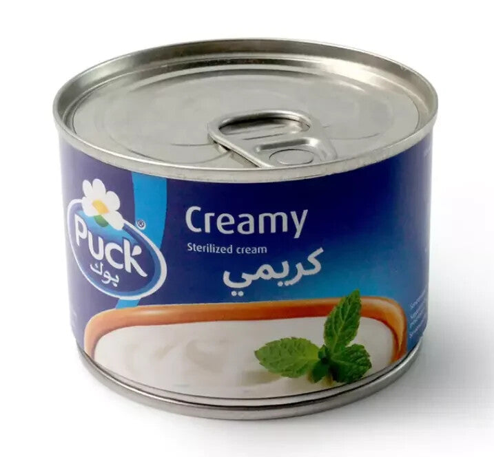 Puck Sterilized Cream قشطة بوك – 170g Cans – 4x 6x 12x Packs – Pure & Natural - Home Furniture & DIY:Food &