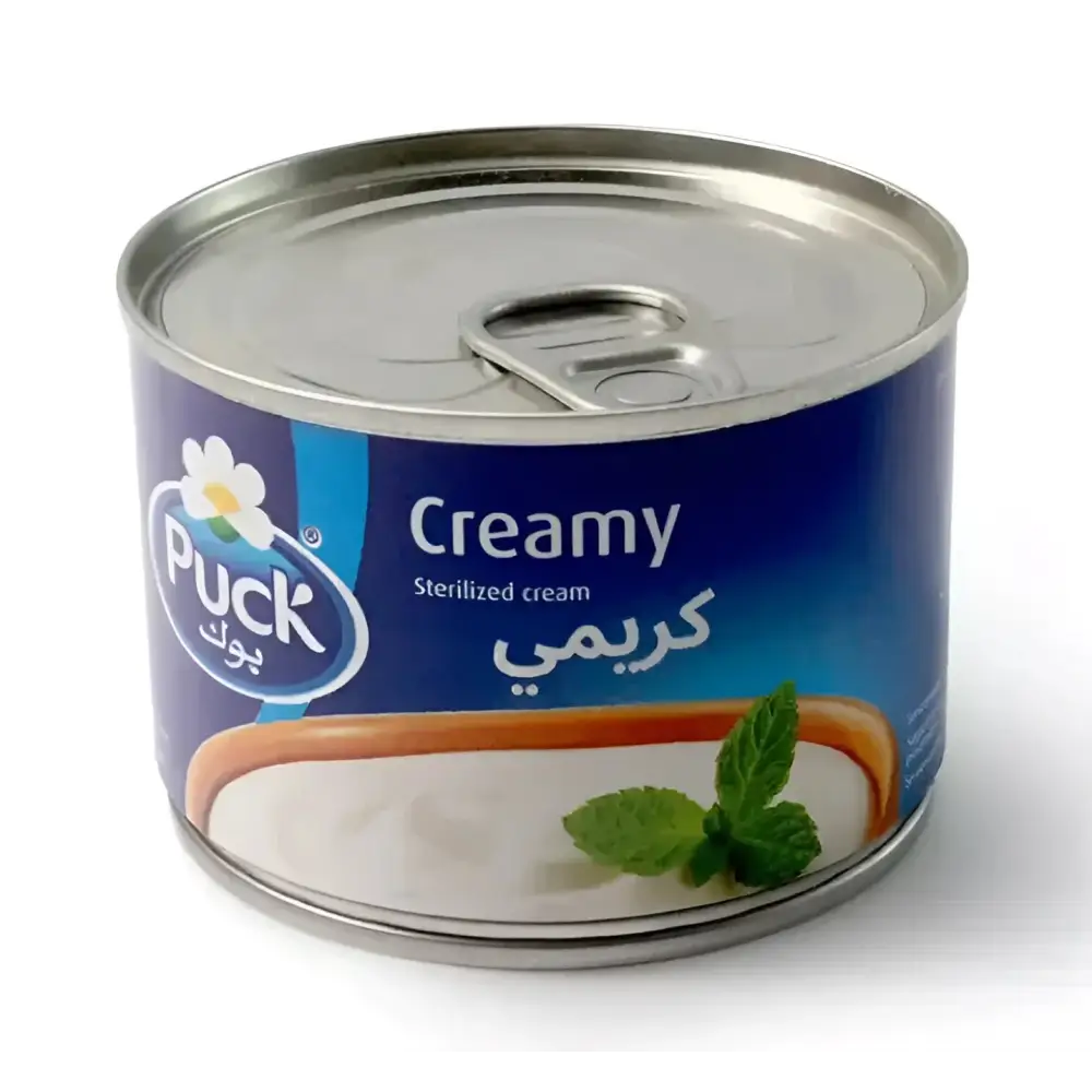 Puck Sterilized Cream قشطة بوك – 170g Cans – 4x 6x 12x Packs – Pure & Natural - Home Furniture & DIY:Food &