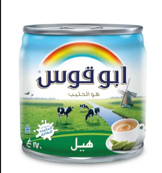 Rainbow Evaporated Milk Cardamom Flavour 170g x 4 (Pack of 6) – Total 24 Cans - Home Furniture & DIY:Cookware Dining &