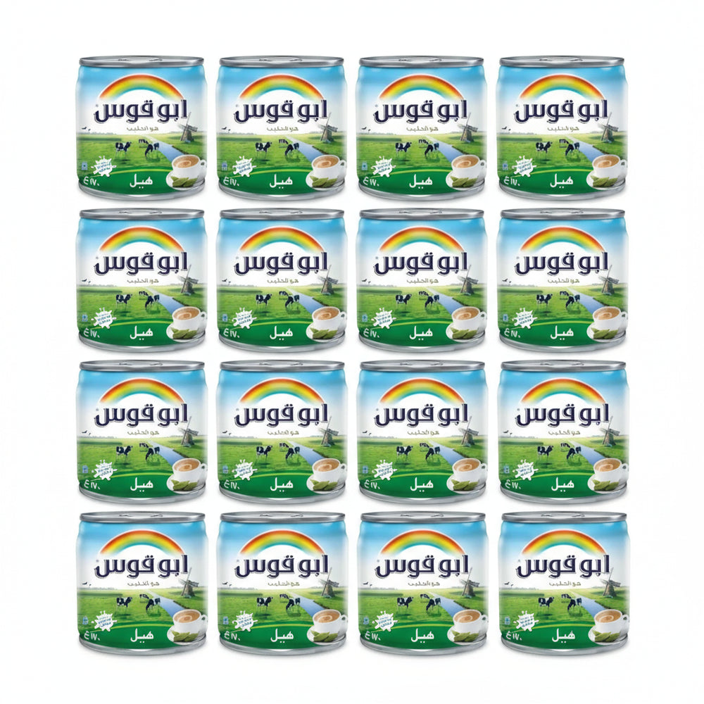 Rainbow Evaporated Milk Cardamom Flavour 170g x 4 (Pack of 6) – Total 24 Cans - Home Furniture & DIY:Cookware Dining &