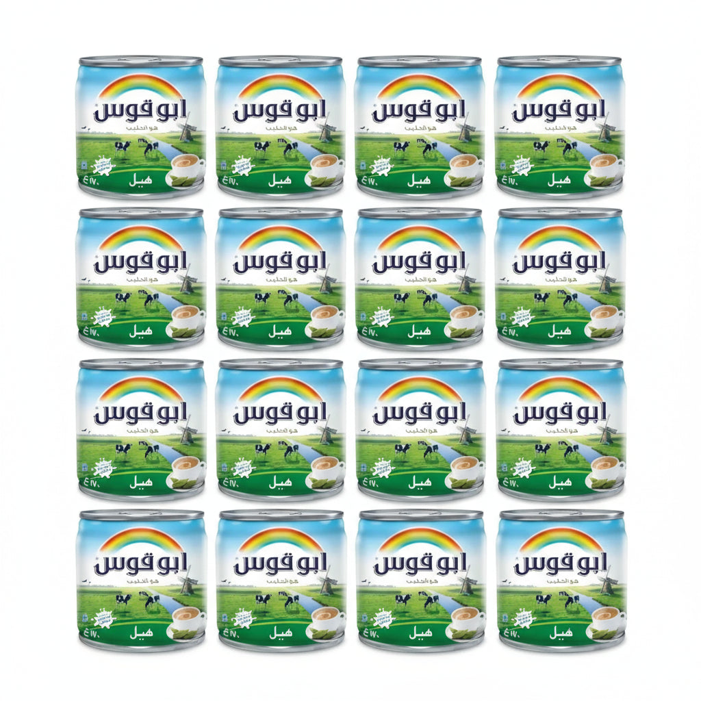 Rainbow Evaporated Milk Cardamom Flavour 170g x 4 (Pack of 6) – Total 24 Cans - Home Furniture & DIY:Cookware Dining &