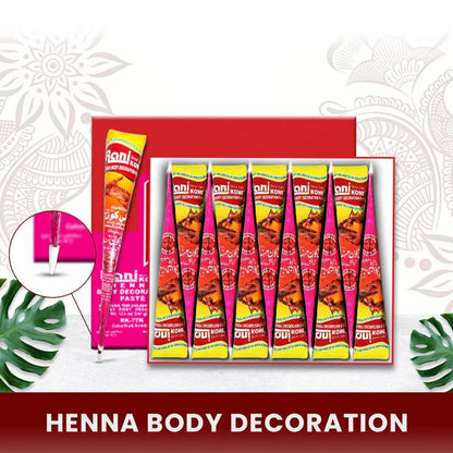 Rani Kone Nail Henna Paste – Extra Dark Reddish 72g / 30g – Natural Mehndi Cone - Henna Extra Reddish (12 Pieces)(360g)
