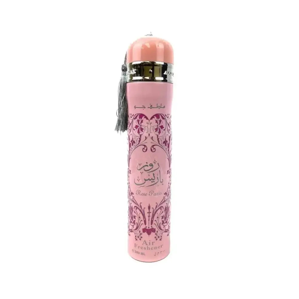 Rose Paris air freshener by Ard Al Zafraan, pink with purple florals