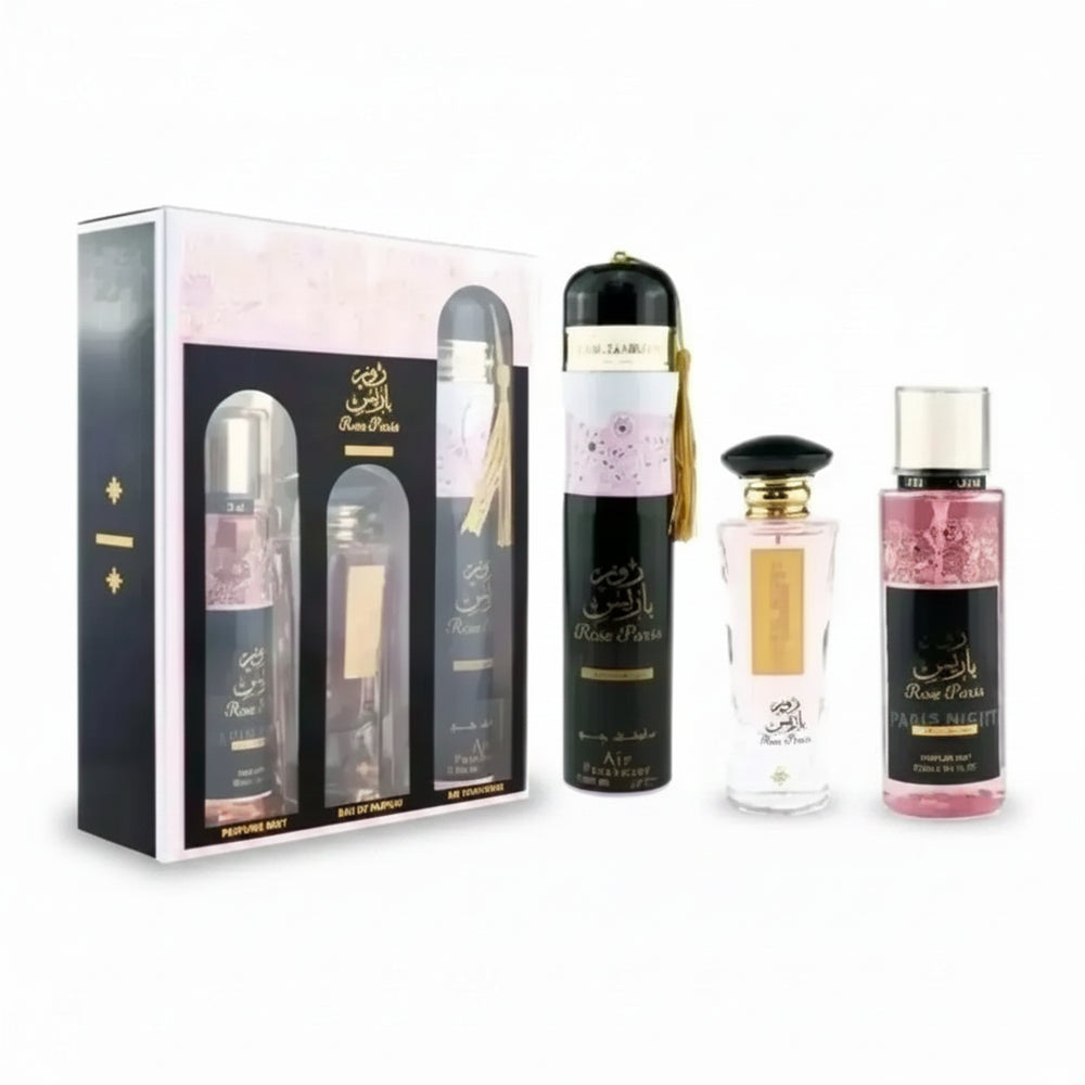 Ard Al Zaafaran Rose Paris Night Collection 3 Piece Gift Set – عطر روز باريس نايت