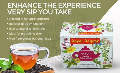 Royal Regime Tea made with Herbs for Weight Loss Slimming,Detox Health شاي رجيم - Home Furniture & DIY:Food &