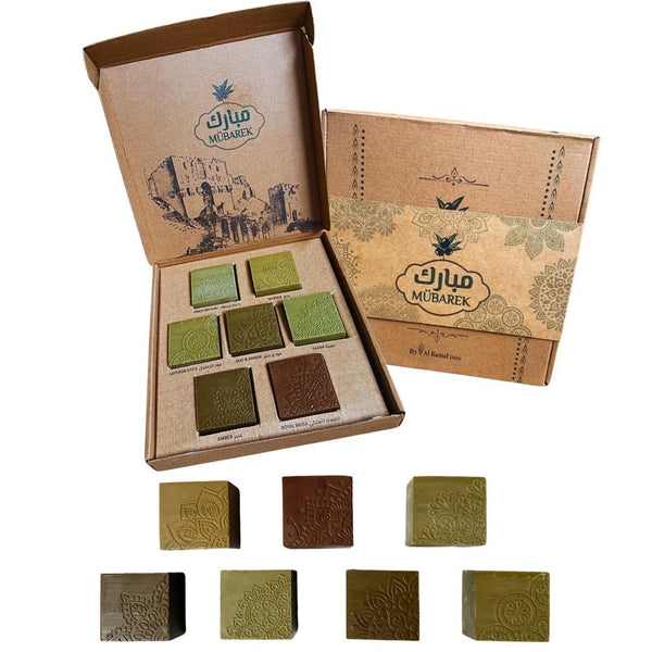 Aleppo-ghar – Natural Olive Oil Soap Set of 7 – 875g – By Zanabili Family