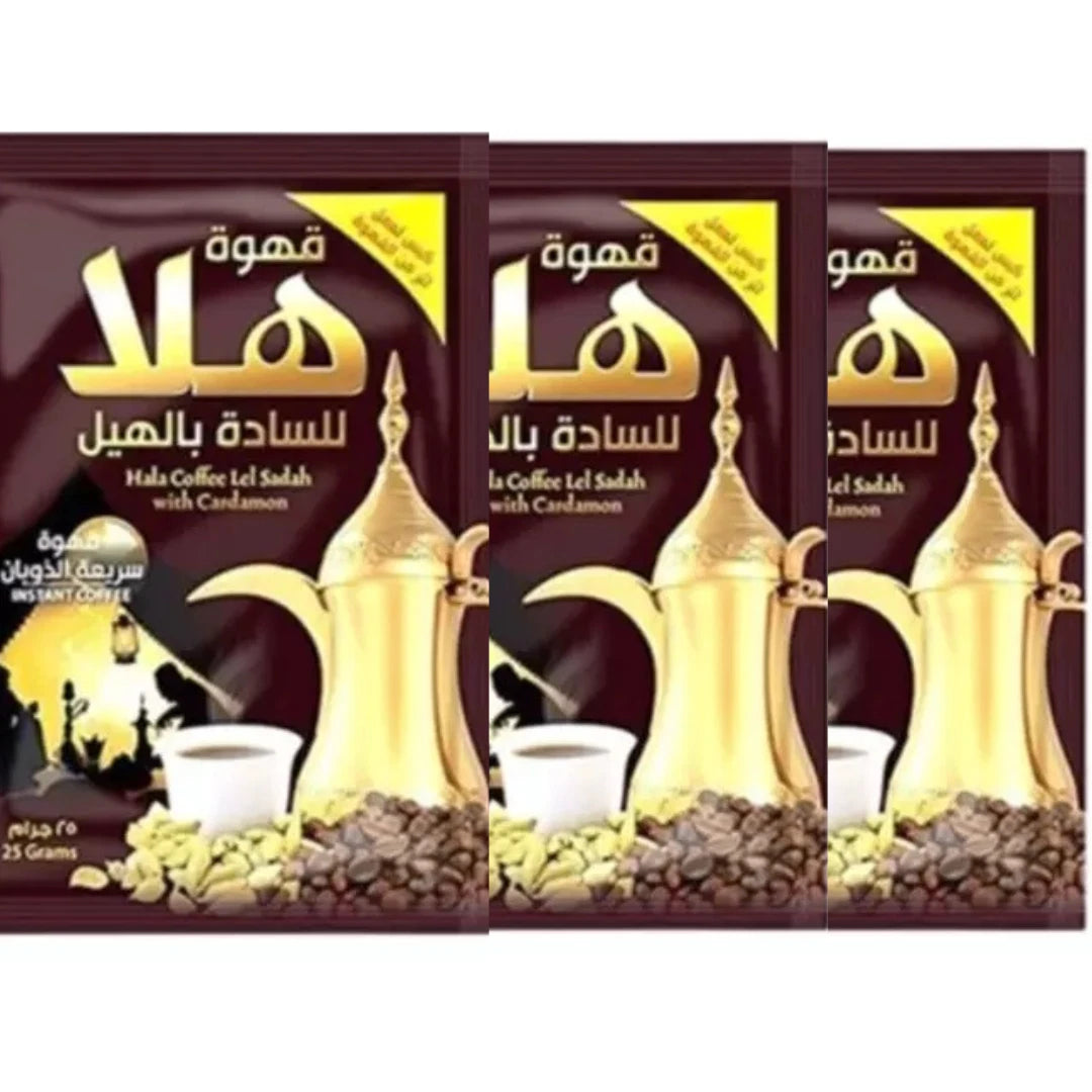 Hala – Arabic Coffee with Cardamom | Instant Sachets | قهوة هلا بالهيل