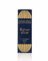 A tall, narrow navy blue box for L.T.