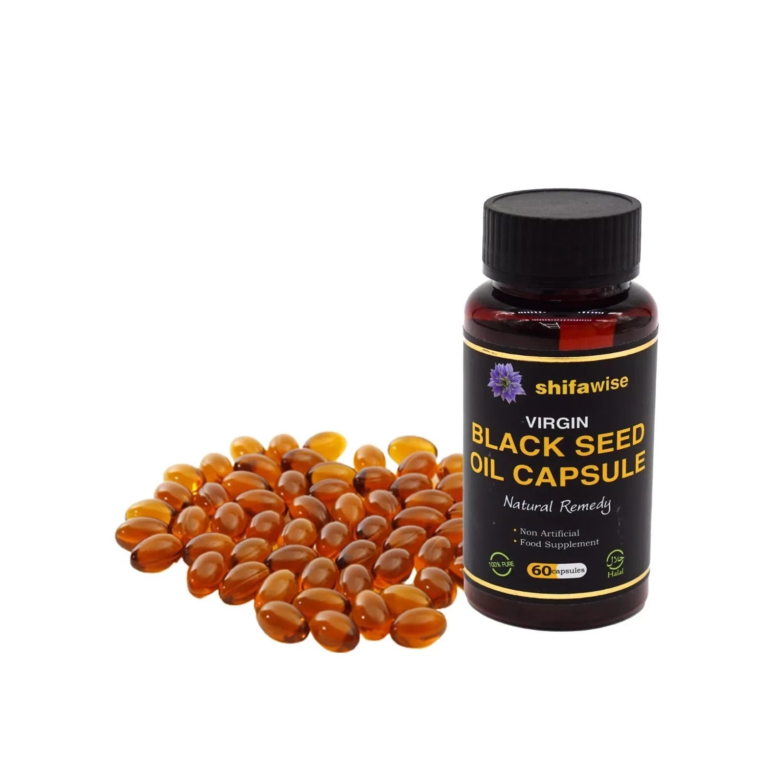 Shifawise Black Seed Range – Capsules 100ml Oil Herbal Shampoo with Black Cumi - Health & Beauty:Natural & Alternative