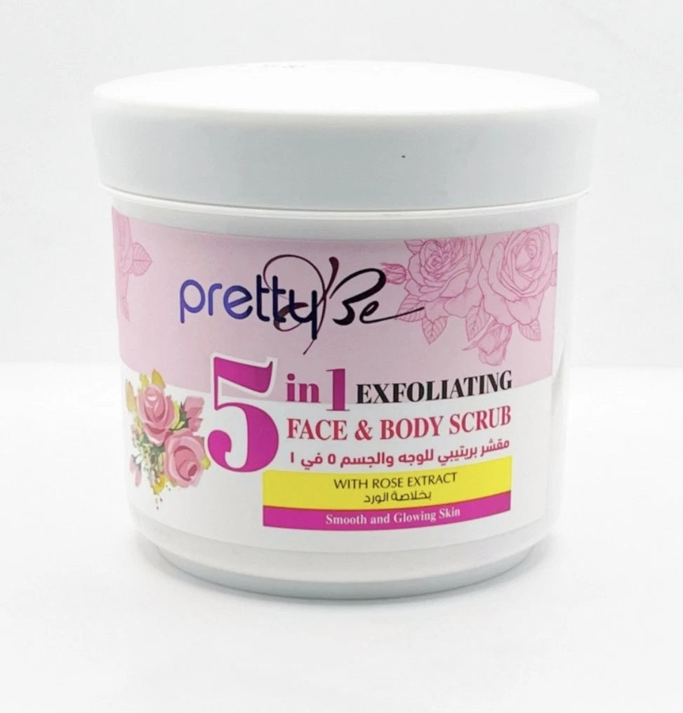 Pretty Be 5 in 1 Rose Face & Body Scrub 500ml