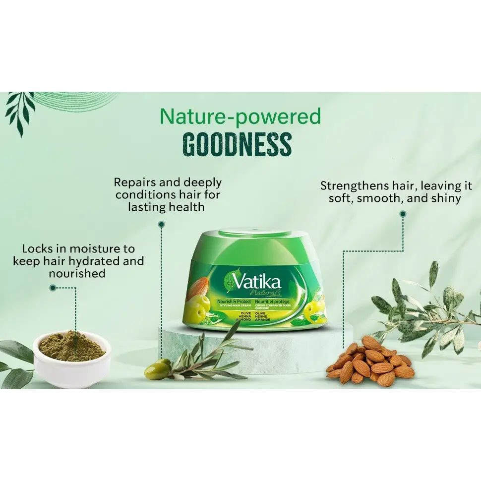 Vatika Hair Cream by Dabur – Natural Care for Every Hair Type (140ml) Vatika - Health & Beauty:Hair Care & Styling:Hair