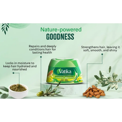 Vatika Hair Cream by Dabur – Natural Care for Every Hair Type (140ml) Vatika - Health & Beauty:Hair Care & Styling:Hair