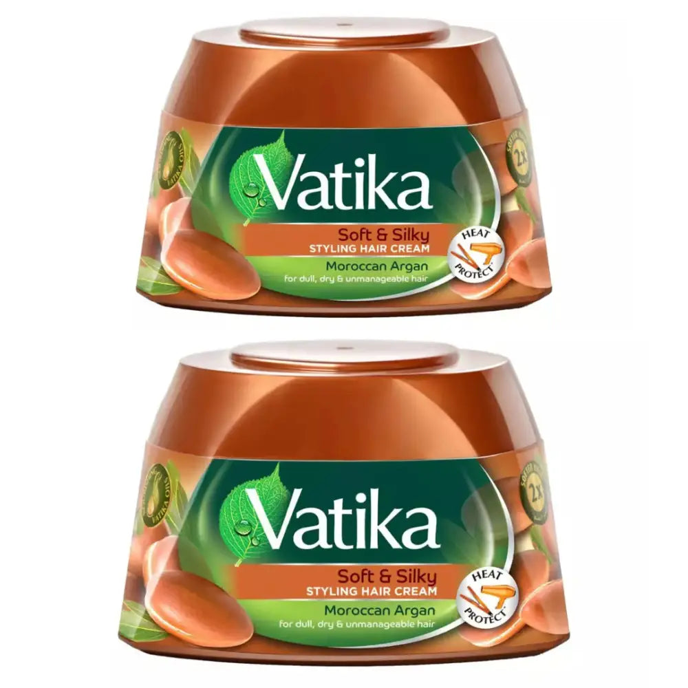 Vatika Hair Cream by Dabur – Natural Care for Every Hair Type (140ml) Vatika - Moroccan Argan – Repair & Smooth Control