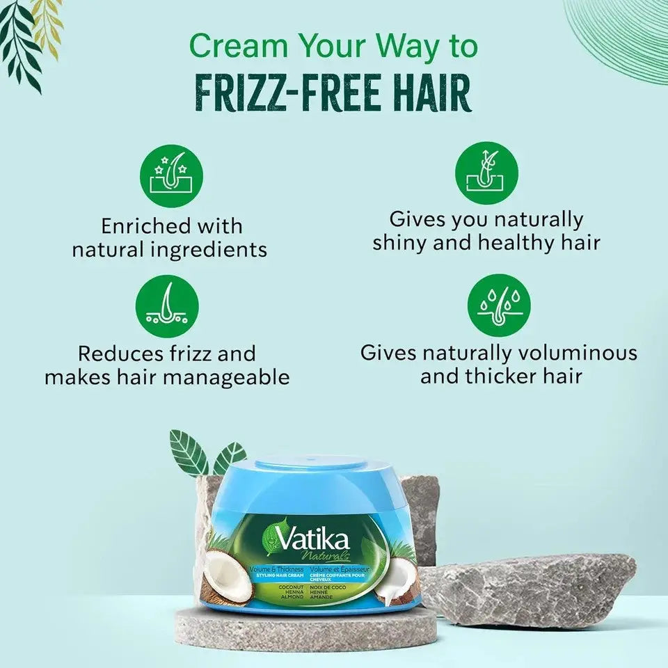 Vatika Hair Cream by Dabur – Natural Care for Every Hair Type (140ml) Vatika - Health & Beauty:Hair Care & Styling:Hair
