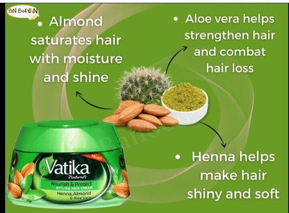 Vatika Hair Cream by Dabur – Natural Care for Every Hair Type (140ml) Vatika - Health & Beauty:Hair Care & Styling:Hair