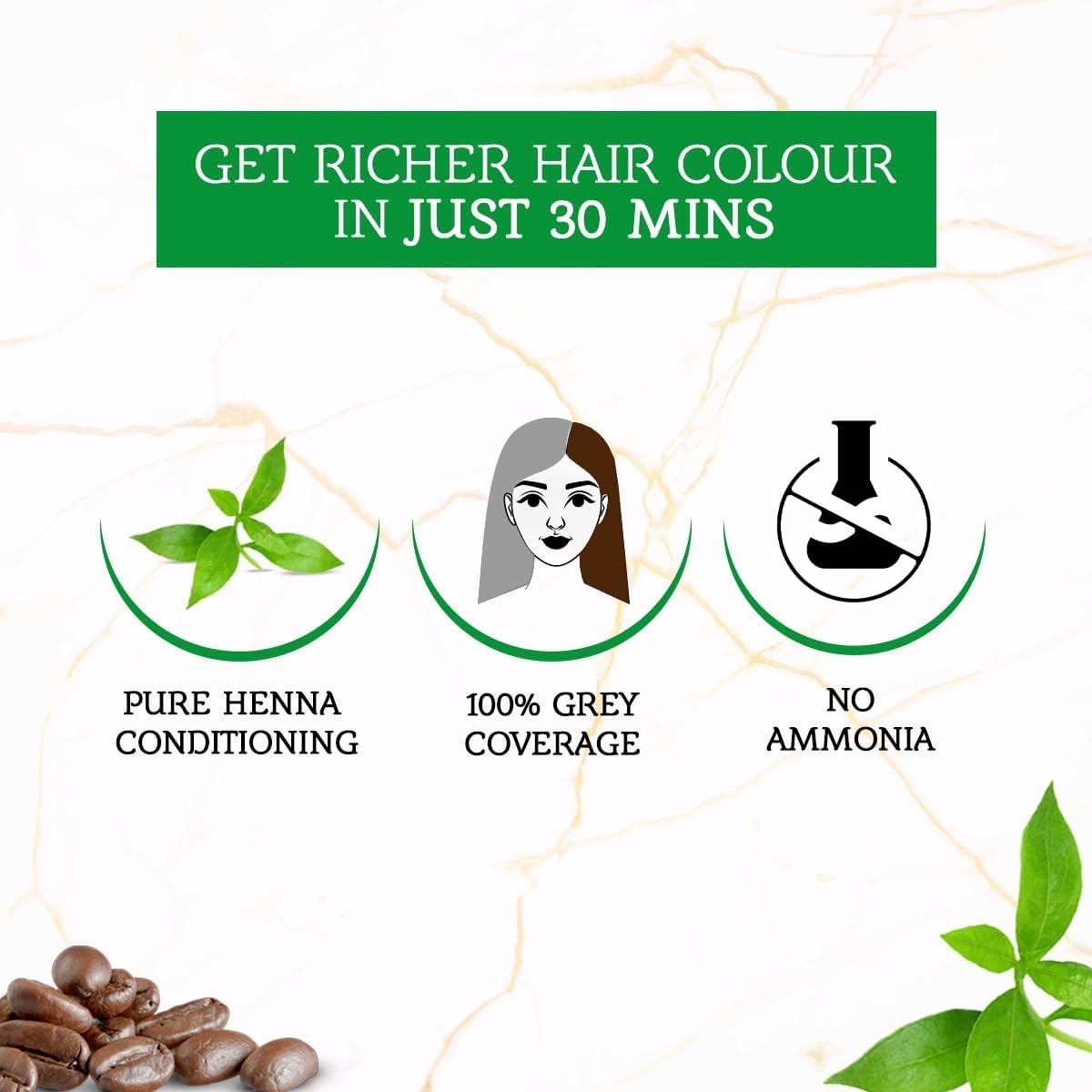 Vatika Henna Hair Colour Powder 60g (6x 10g)– Blackseed or Coffee – Ammonia Free - Health & Beauty:Hair Care &