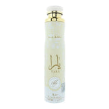 Sleek light green Yara Moi air freshener 300ml can with gold lettering